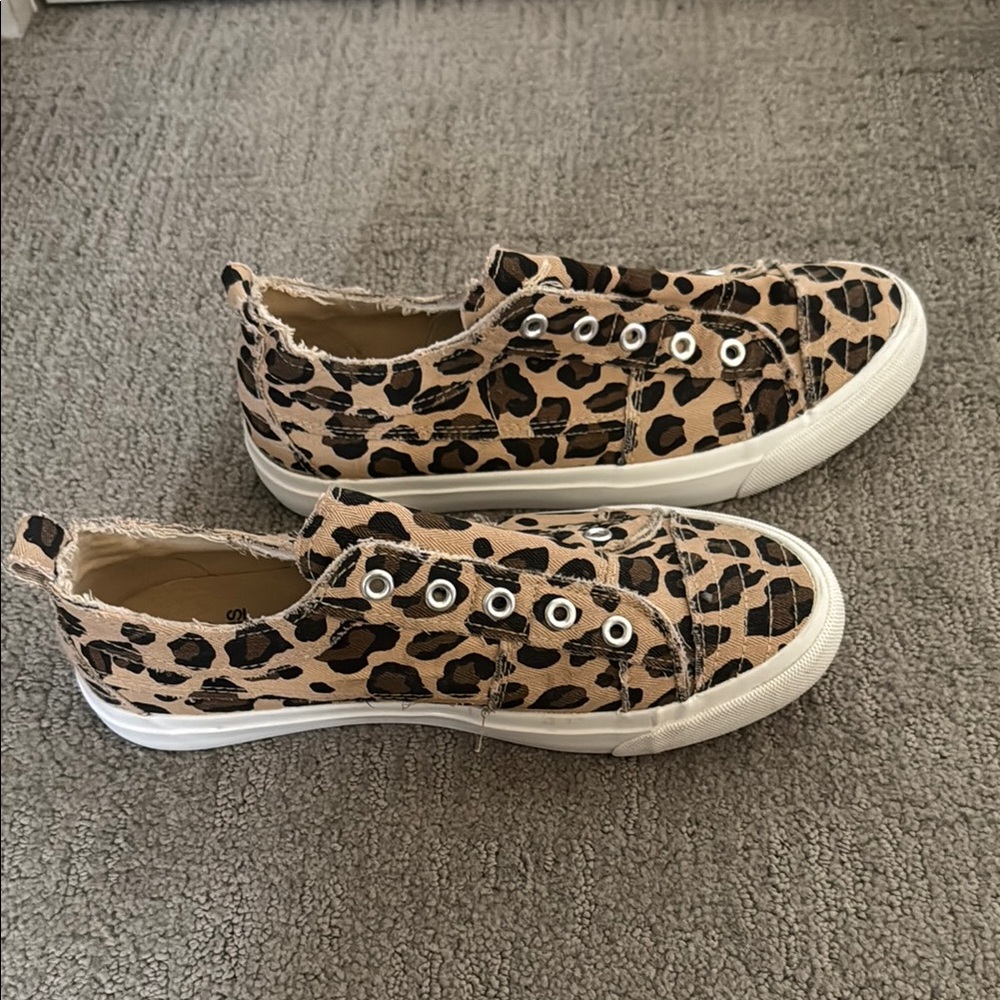 Leopard Print Corkys Canvas Sneakers - Picture 3 of 5